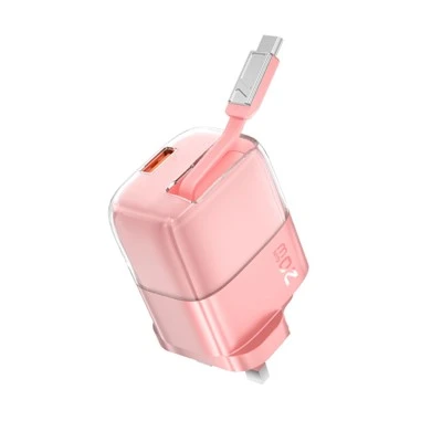 Usb turi C bilan tortib olinadigan zaryadlash kabeli